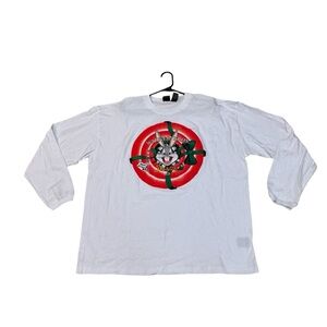 Vintage Looney Tunes Unisex Adults Bugs Bunny Christmas 1996 T-Shirt Size XXL